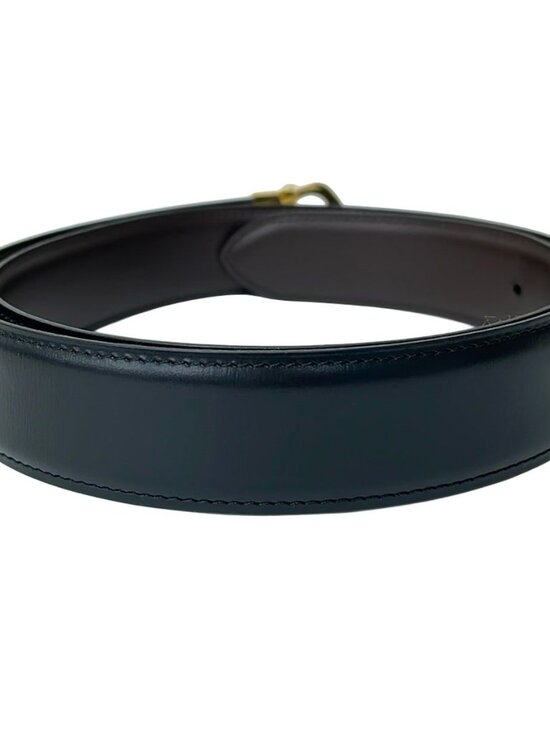 Cartier Belt Black Gold Leather